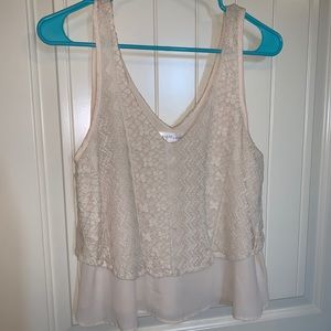 Nordstrom layered lace tank top